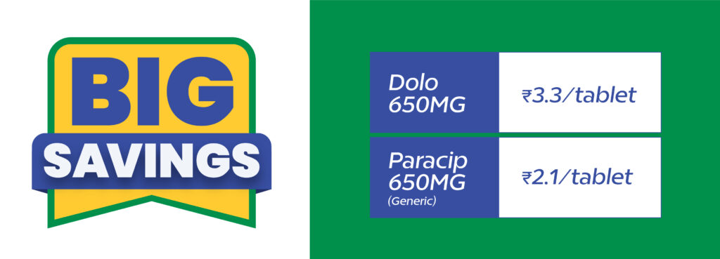 Comparion of Dolo & Paracip