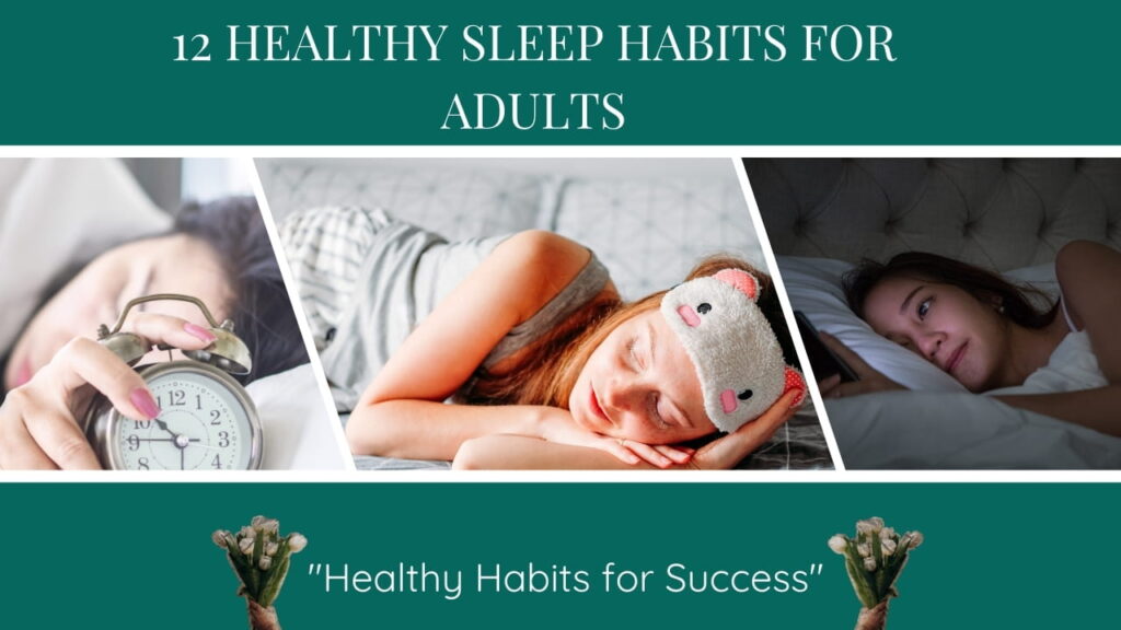 healthy sleep habits for adults
